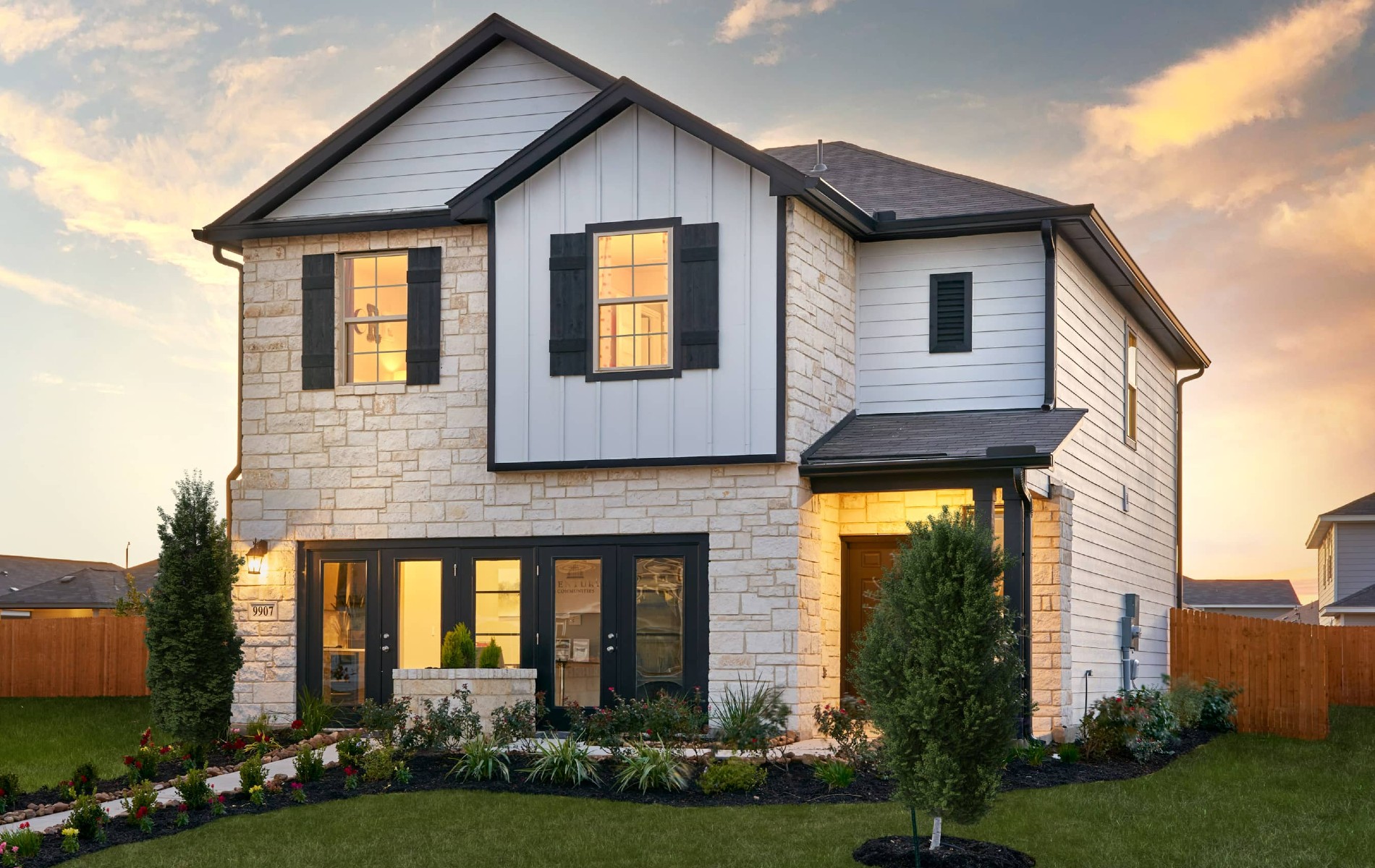 Whitney model home exterior by Century Communities in San Antonio, TX