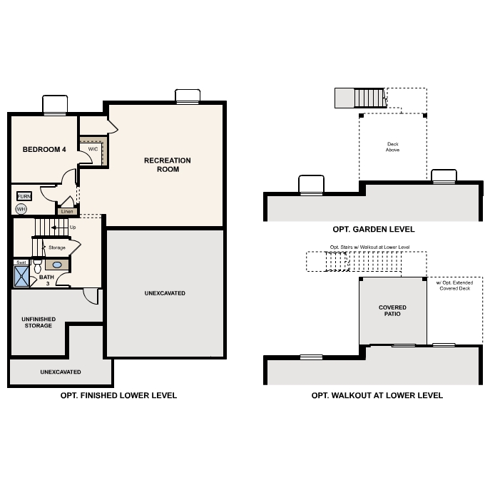 Diagram, engineering drawing. 2495 Floorplan Basement Options