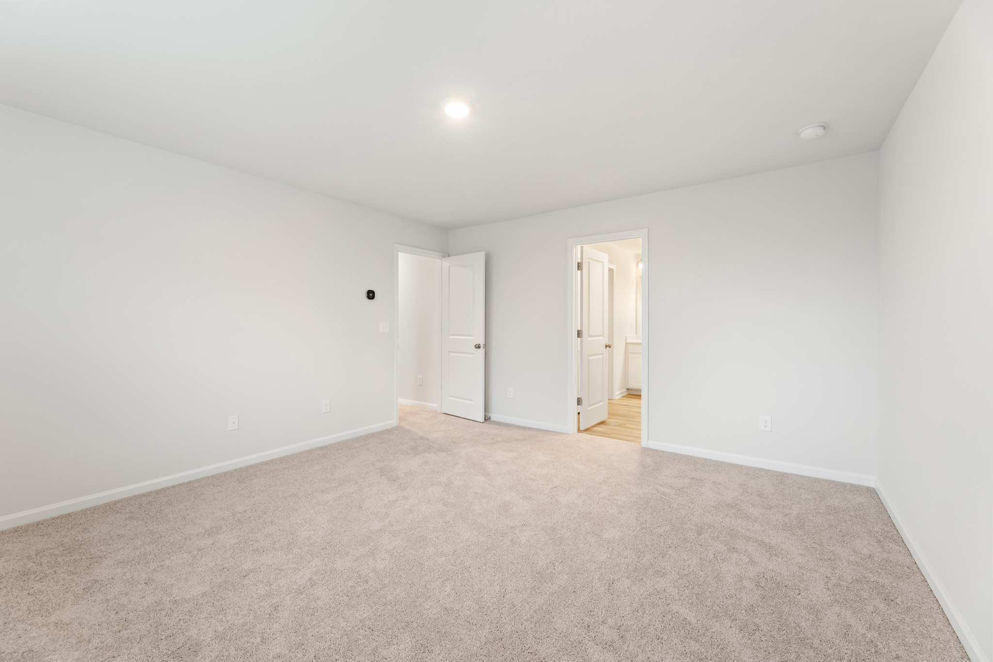 A room with white walls.