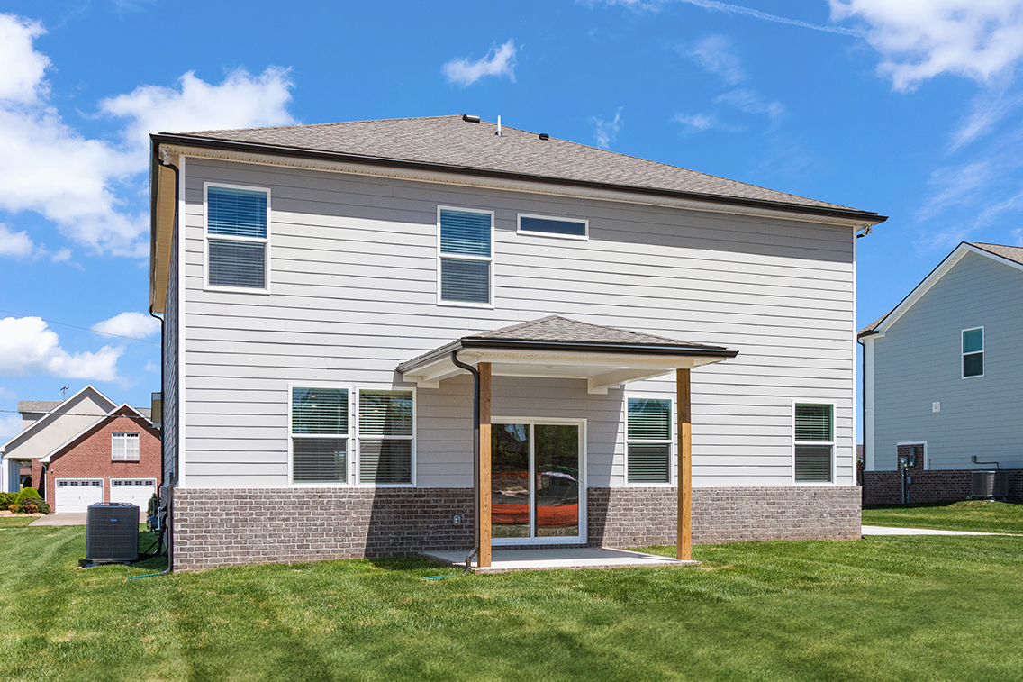 A house with a garage.