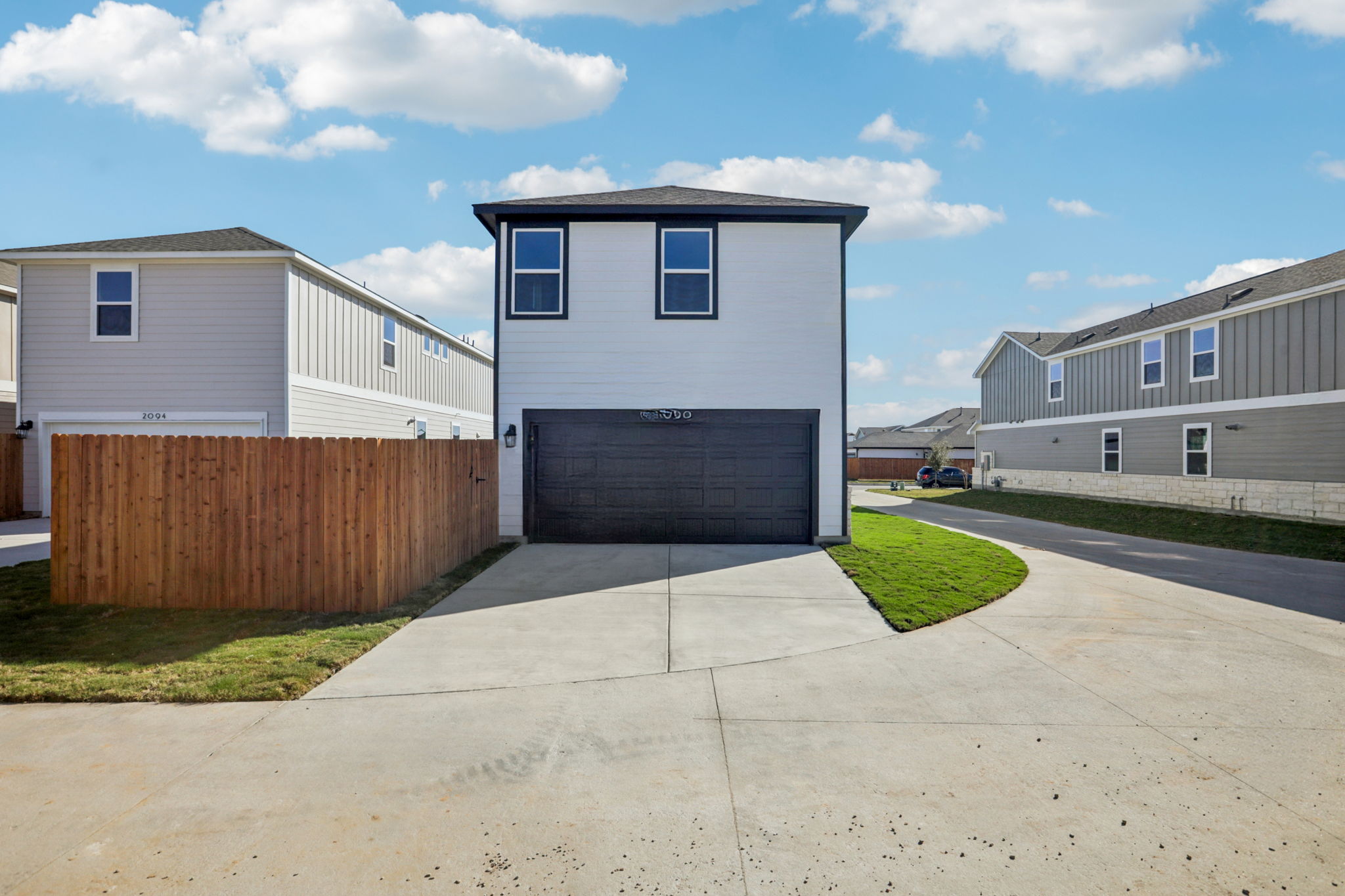 A building with a fence around it.