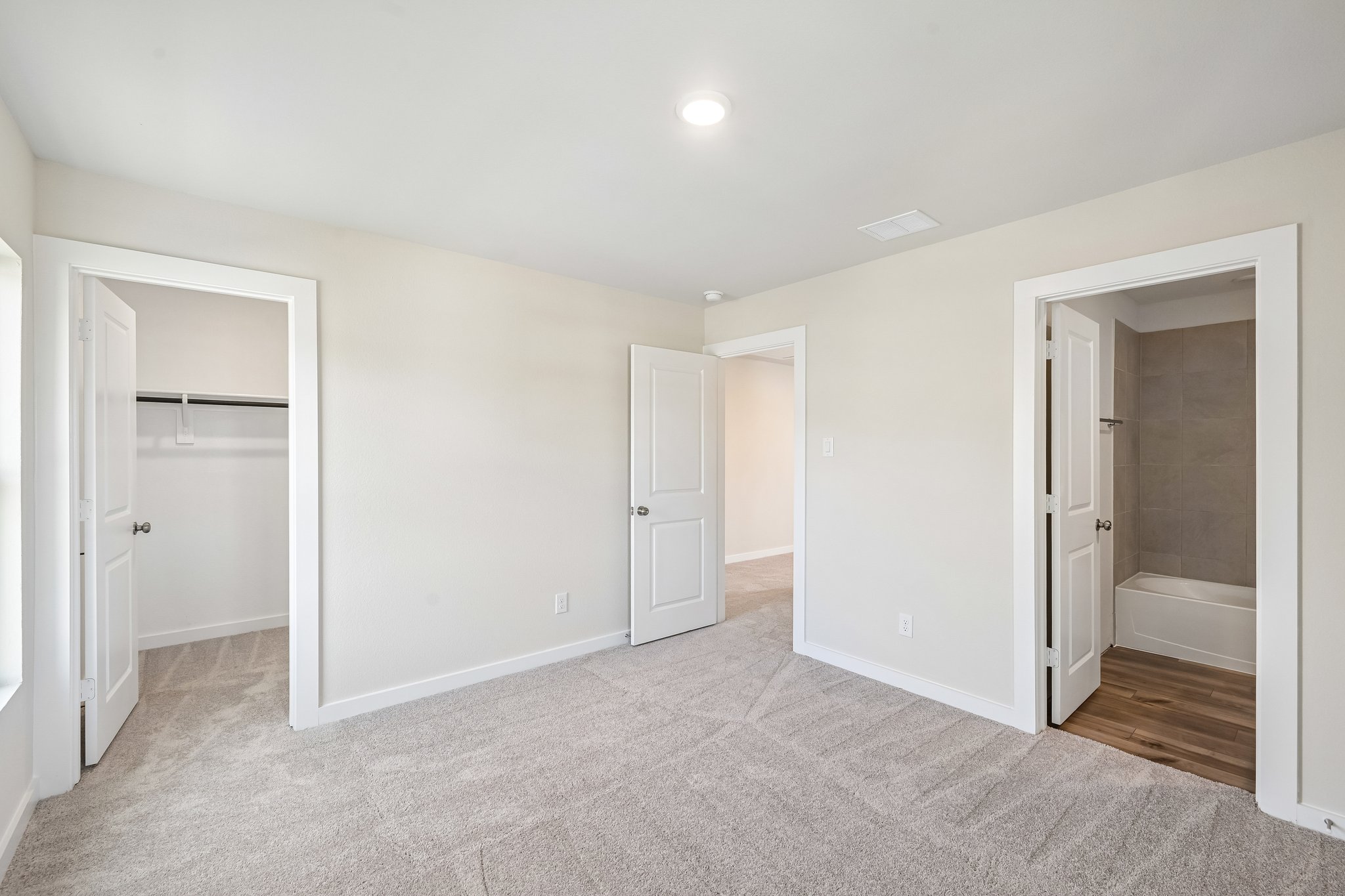 A room with white walls.