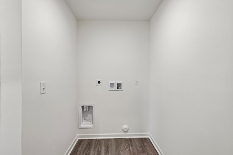 A room with white walls.